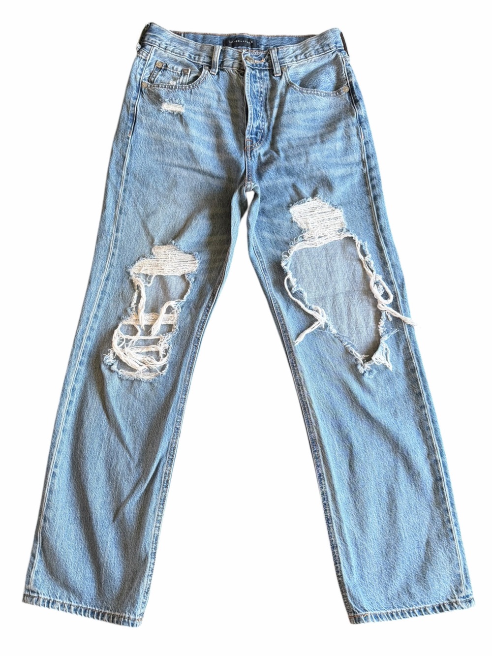 🌟Aeropostale Light Blue Women’s Distressed Wide Leg Jeans